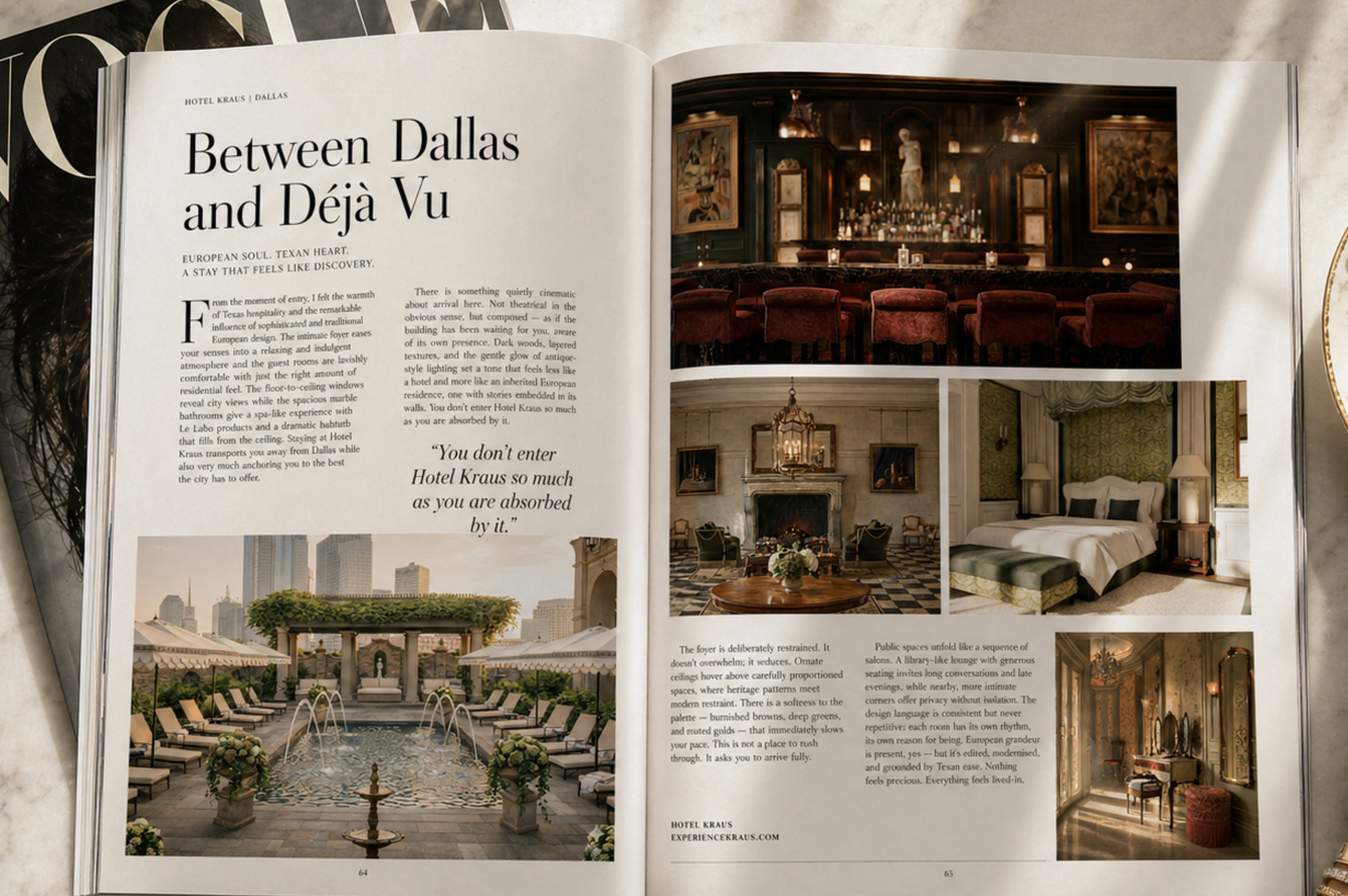 Between Dallas and Déjà Vu, the house in print