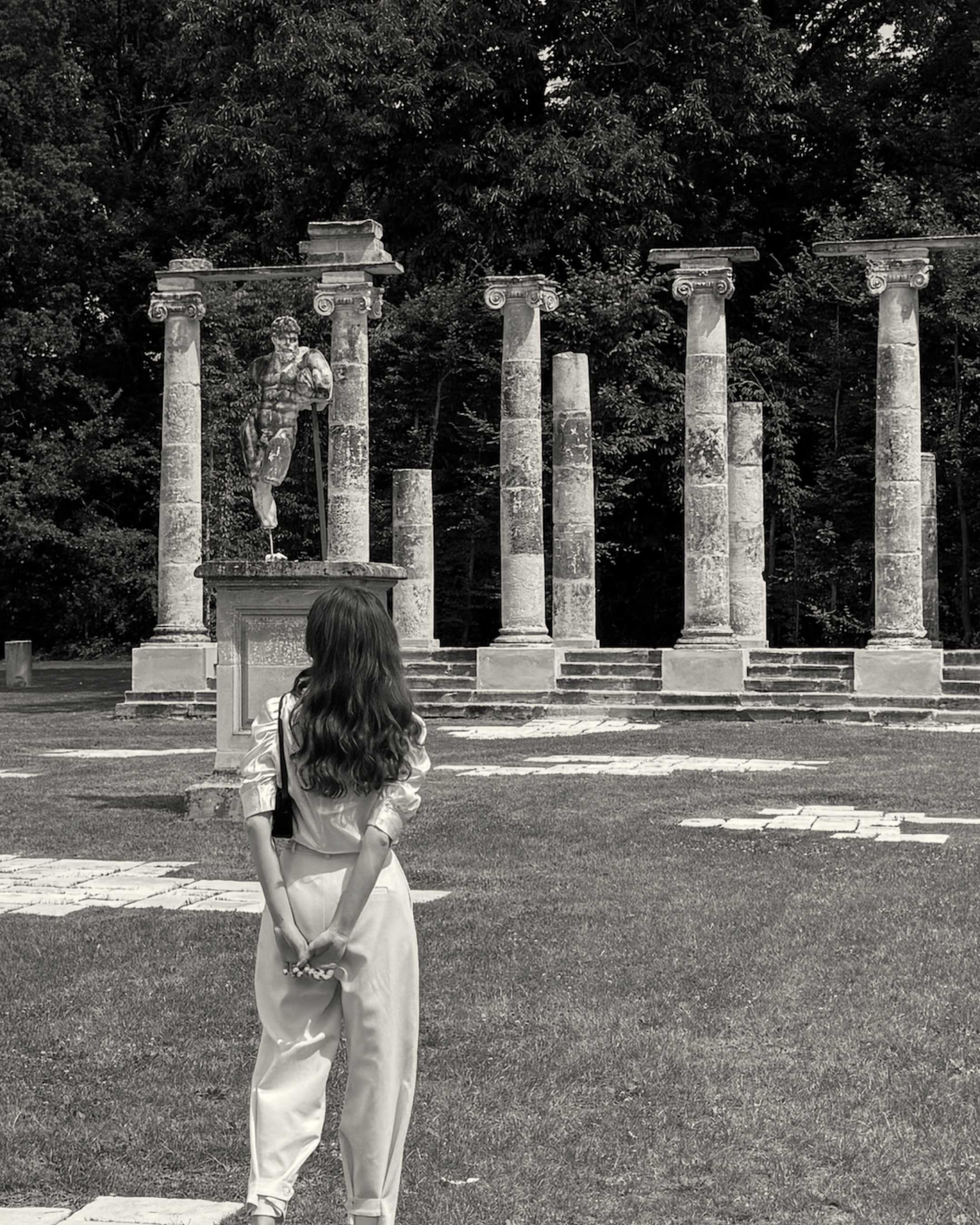 Camille Kraus, at the colonnade