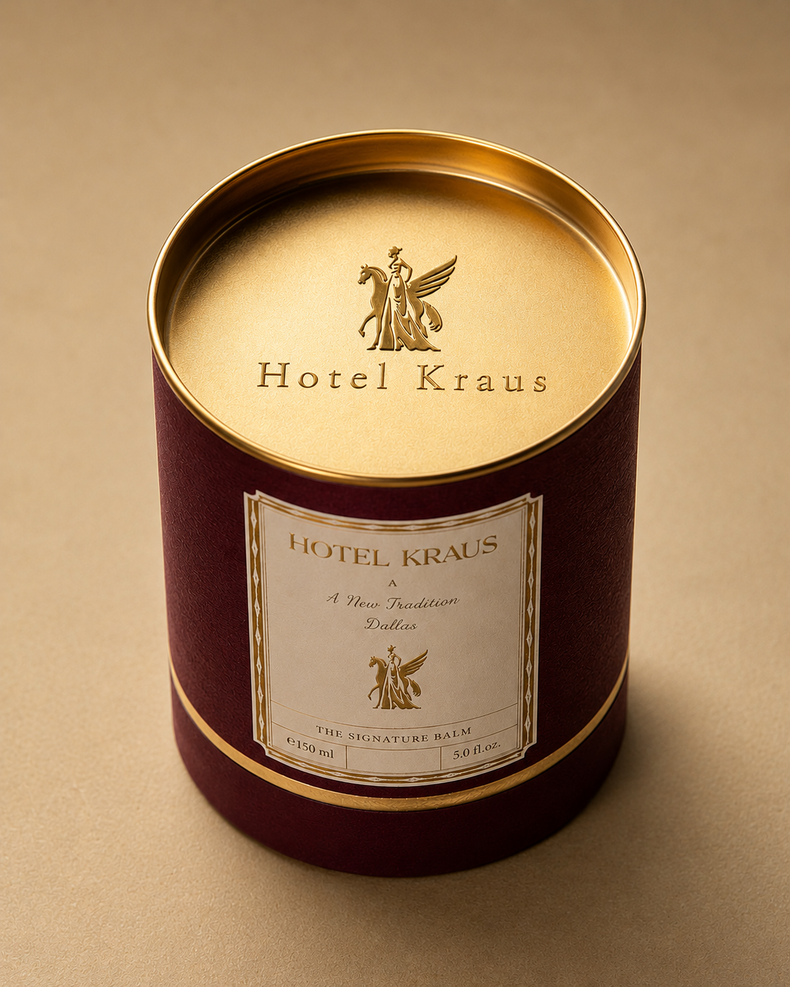 The Signature Balm, in the burgundy tin