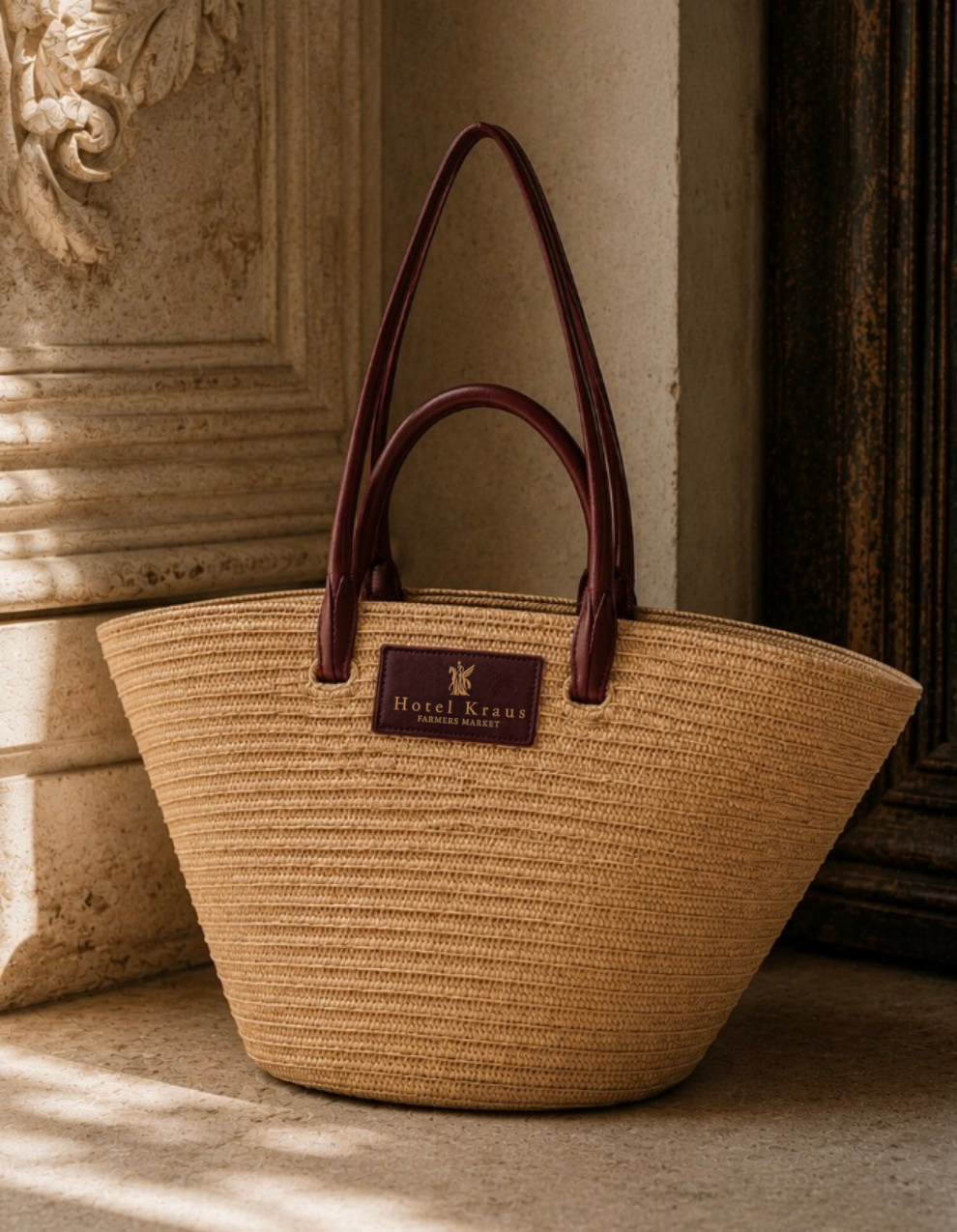 The straw bag